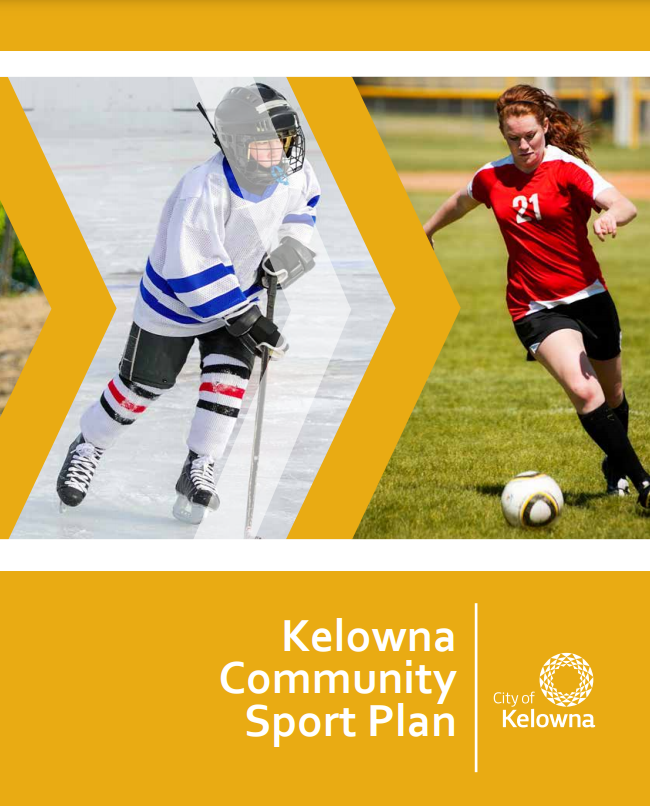 Kelowna Community Sport Plan Cover Image - youth hockey and soccer