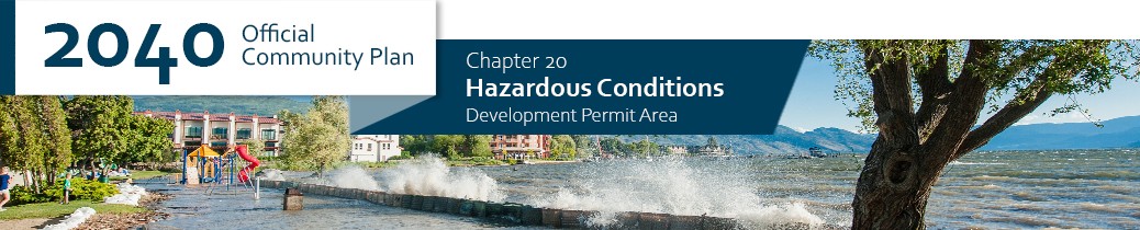 2040 OCP - Chapter 20 - Hazardous Conditions chapter header, image of flood conditions