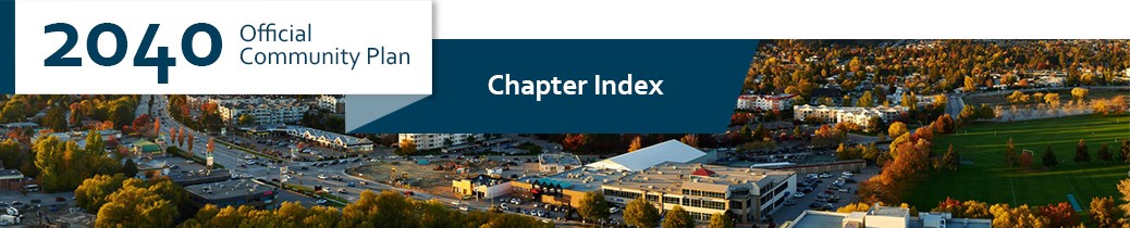 2040 OCP - Chapter Index header image, core area of Kelowna